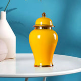 Maxbell Ceramic Vase Organizer Storage Porcelain Ginger Jar for Party Cafe