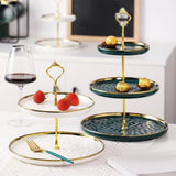 Maxbell 2 Tier Cupcake Stand Elegant Serving Tray for Fruit Baby Shower Living Room White