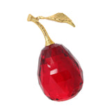 Maxbell Pear Fruits Ornament Collectibles Table Home Decor Office Party Red