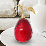 Maxbell Pear Fruits Ornament Collectibles Table Home Decor Office Party Red