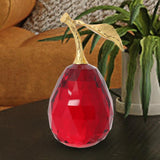 Maxbell Pear Fruits Ornament Collectibles Table Home Decor Office Party Red