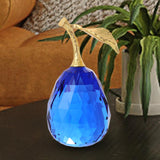 Maxbell Pear Fruits Ornament Collectibles Table Home Decor Office Party Blue