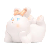Maxbell Cute Desktop Phone Holder Resin Craft Animal Statue Desk Cellphone Stand Rabbit