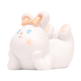 Maxbell Cute Desktop Phone Holder Resin Craft Animal Statue Desk Cellphone Stand Rabbit