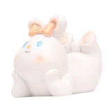 Maxbell Cute Desktop Phone Holder Resin Craft Animal Statue Desk Cellphone Stand Rabbit
