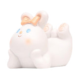 Maxbell Cute Desktop Phone Holder Resin Craft Animal Statue Desk Cellphone Stand Rabbit