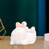 Maxbell Cute Desktop Phone Holder Resin Craft Animal Statue Desk Cellphone Stand Rabbit