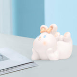 Maxbell Cute Desktop Phone Holder Resin Craft Animal Statue Desk Cellphone Stand Rabbit