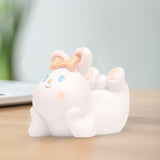Maxbell Cute Desktop Phone Holder Resin Craft Animal Statue Desk Cellphone Stand Rabbit