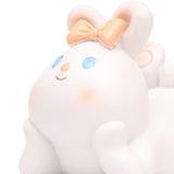 Maxbell Cute Desktop Phone Holder Resin Craft Animal Statue Desk Cellphone Stand Rabbit