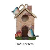 Maxbell Bird House for Outdoor Hanging Bird Cage Cozy Resting Place for Outside Blue