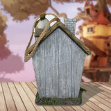 Maxbell Bird House for Outdoor Hanging Bird Cage Cozy Resting Place for Outside Blue