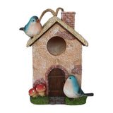Maxbell Bird House for Outdoor Hanging Bird Cage Cozy Resting Place for Outside Blue