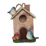 Maxbell Bird House for Outdoor Hanging Bird Cage Cozy Resting Place for Outside Blue
