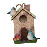 Maxbell Bird House for Outdoor Hanging Bird Cage Cozy Resting Place for Outside Blue