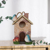 Maxbell Bird House for Outdoor Hanging Bird Cage Cozy Resting Place for Outside Blue
