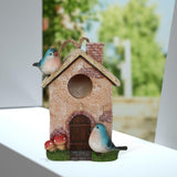 Maxbell Bird House for Outdoor Hanging Bird Cage Cozy Resting Place for Outside Blue