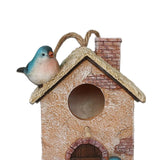Maxbell Bird House for Outdoor Hanging Bird Cage Cozy Resting Place for Outside Blue