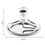 Maxbell Stainless Steel Wormwood Roll Holder Stick Coil Incense Burner Silver