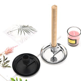Maxbell Stainless Steel Wormwood Roll Holder Stick Coil Incense Burner Black