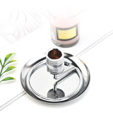 Maxbell Stainless Steel Wormwood Roll Holder Stick Coil Incense Burner Black