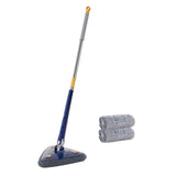 Maxbell 360 Degrees Cleaner Dinning Room Wet Dry Window Triangle Cleaning Mop Blue
