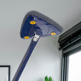 Maxbell 360 Degrees Cleaner Dinning Room Wet Dry Window Triangle Cleaning Mop Blue