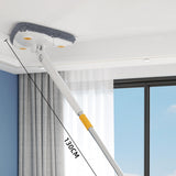 Maxbell Extendable Triangle Mop 360 Rotating Wall Mop with Long Handle for Window White
