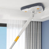 Maxbell Extendable Triangle Mop 360 Rotating Wall Mop with Long Handle for Window White