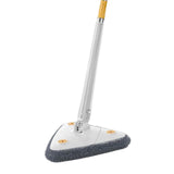Maxbell Extendable Triangle Mop 360 Rotating Wall Mop with Long Handle for Window White