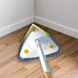 Maxbell Extendable Triangle Mop 360 Rotating Wall Mop with Long Handle for Window White