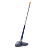 Maxbell Extendable Triangle Mop 360 Rotating Wall Mop with Long Handle for Window Blue