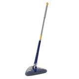 Maxbell Extendable Triangle Mop 360 Rotating Wall Mop with Long Handle for Window Blue