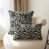 Maxbell Zebra Striped Printed Throw Pillow Cover Decorative for Car Room Decor Rectangle