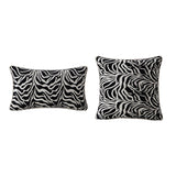 Maxbell Zebra Striped Printed Throw Pillow Cover Decorative for Car Room Decor Rectangle
