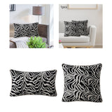 Maxbell Zebra Striped Printed Throw Pillow Cover Decorative for Car Room Decor Rectangle
