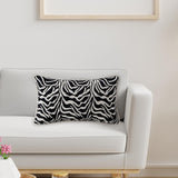 Maxbell Zebra Striped Printed Throw Pillow Cover Decorative for Car Room Decor Rectangle