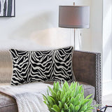 Maxbell Zebra Striped Printed Throw Pillow Cover Decorative for Car Room Decor Rectangle