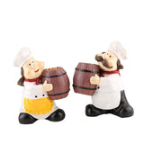 Maxbell Chef Figurines Toothpick Holder Sculpture for Coffee Accessories