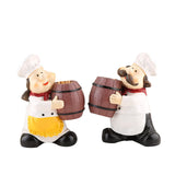 Maxbell Chef Figurines Toothpick Holder Sculpture for Coffee Accessories