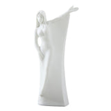 Maxbell Ceramics Table Vase Flower Pot Flower Arrangements for Wedding Bedroom Right 10.6cmx24cm