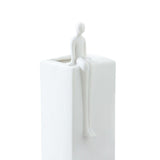 Maxbell Abstract Flower Vase Flower Pot Container Nordic Vase for Office Shelf 8.4cmx25.2cmx6.5cm