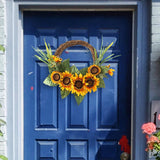 Maxbell #Artificial Wreath Green Leaves Garland for Wedding Thanksgiving Day Decor