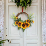 Maxbell #Artificial Wreath Green Leaves Garland for Wedding Thanksgiving Day Decor