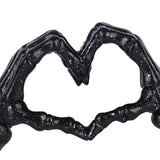 Maxbell Modern Heart Gesture Ornament Sculpture Figurine Wedding Wine Cabinet Black