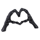 Maxbell Modern Heart Gesture Ornament Sculpture Figurine Wedding Wine Cabinet Black