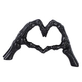 Maxbell Modern Heart Gesture Ornament Sculpture Figurine Wedding Wine Cabinet Black