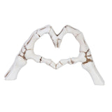 Maxbell Modern Heart Gesture Ornament Sculpture Figurine Wedding Wine Cabinet White