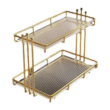 Maxbell Gold Makeup Organiser Storage Cosmetic Jewellery Desk Girls Display Holder