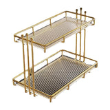 Maxbell Gold Makeup Organiser Storage Cosmetic Jewellery Desk Girls Display Holder